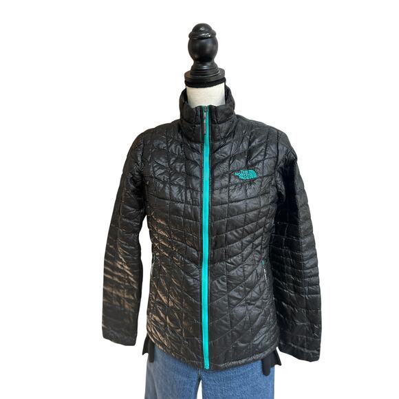 The North Face Jackets & Blazers - The North Face Women’s ThermoBall Lightweight Quilted Jacket Black Teal S